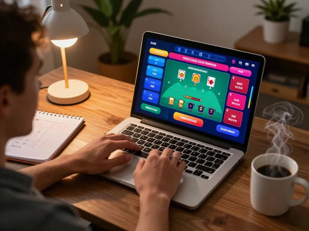 RR88 player's live blackjack session displaying game interface in a cozy home environment.