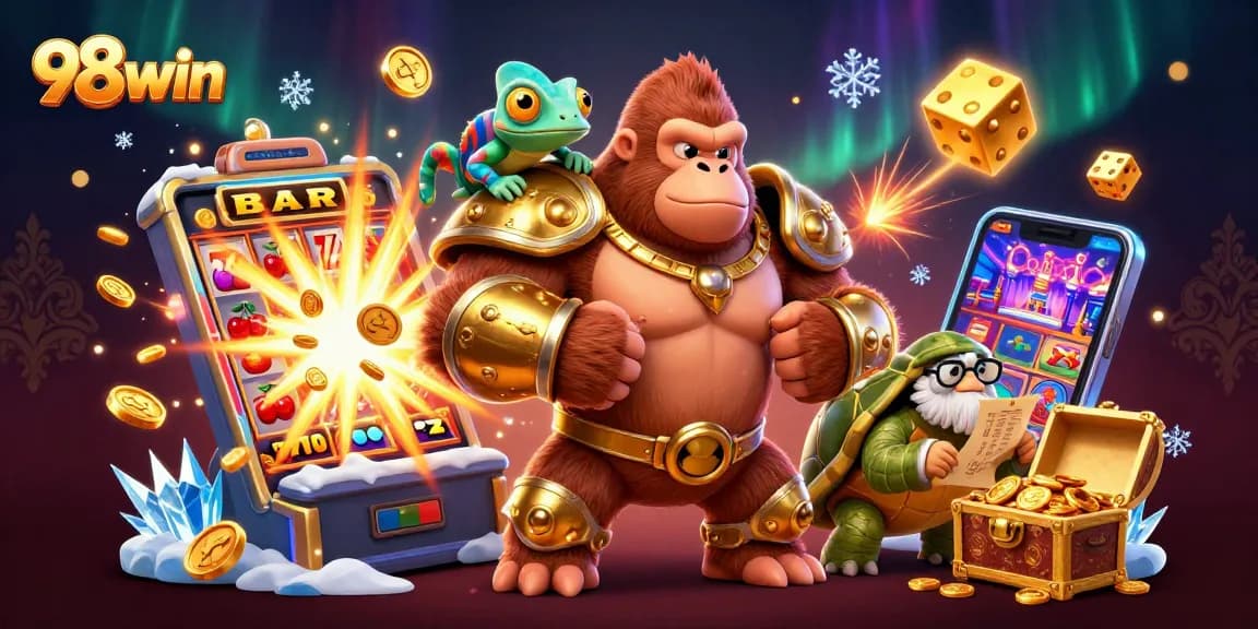 Experience the thrills of a casino with 98win's exciting jackpot action.