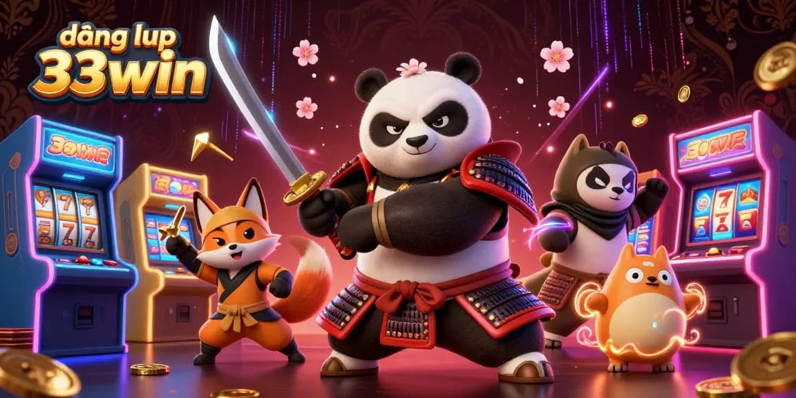 Engage in exciting online gaming at đăng nhập 33win with colorful arcade elements and dynamic characters.