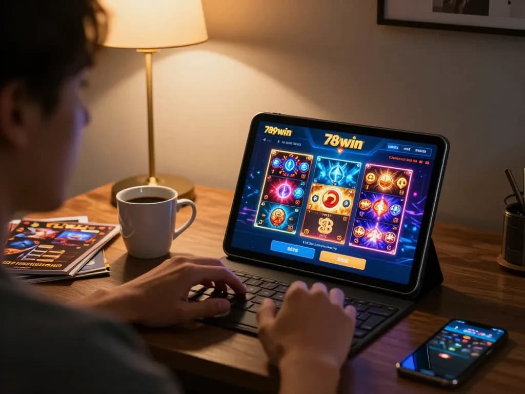 Enjoying gameplay at 789win club online casino, focusing on betting strategies and game excitement.