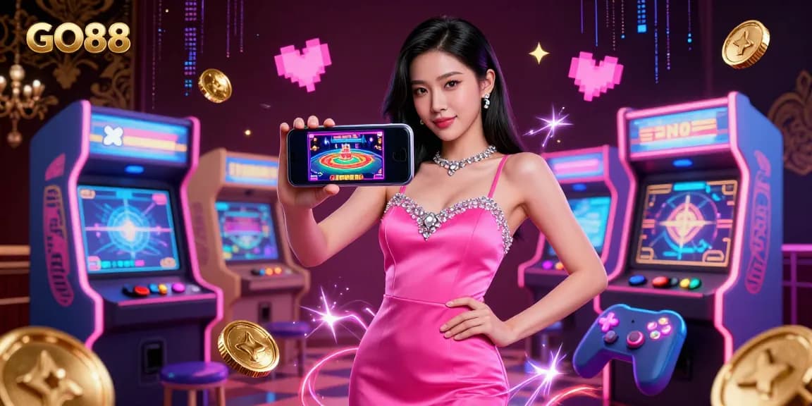 Experience the thrill of managing your wins with GO88's live dealer casino game on a smartphone.