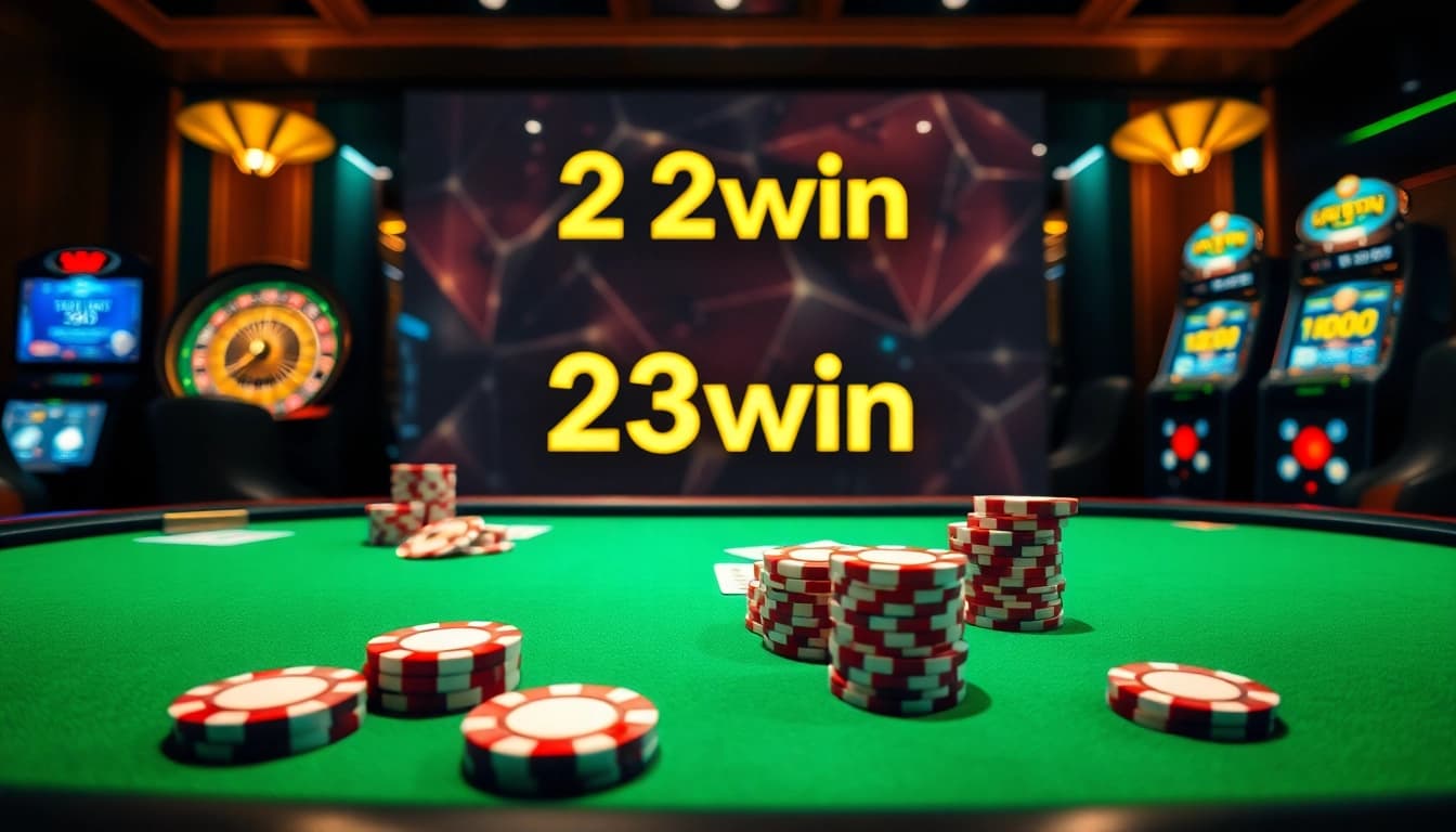 Experience the thrill of winning at 23win online casino with vibrant gaming tables and excitement.