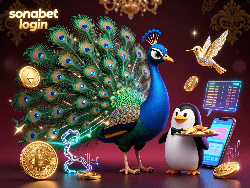 Engage with sonabet login and embrace the luxury of play in this vibrant casino-themed scene featuring rich elements.