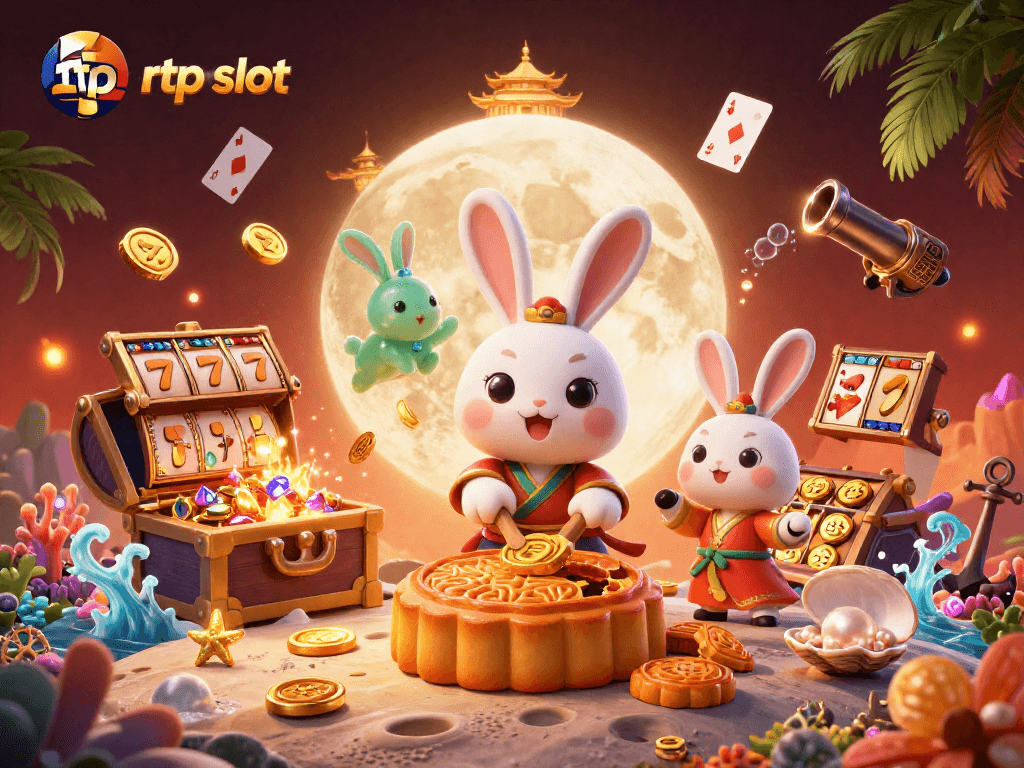Mengungkap RTP slot yang menarik dengan ilustrasi kartun 3D kelinci bulan dan reka-reka slot yang penuh warna