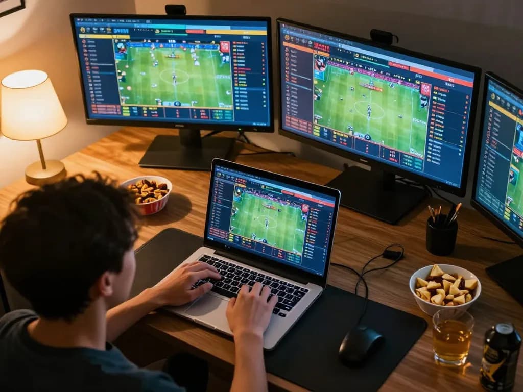 Engaged in ALO8 Live sports betting with multiple game screens and strategic focus on gameplay.