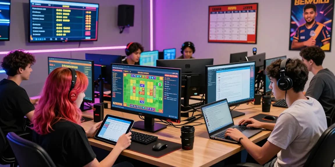 Exciting online togel gaming scene showcasing players interacting with macantogel for real-time statistics and winning strategies.