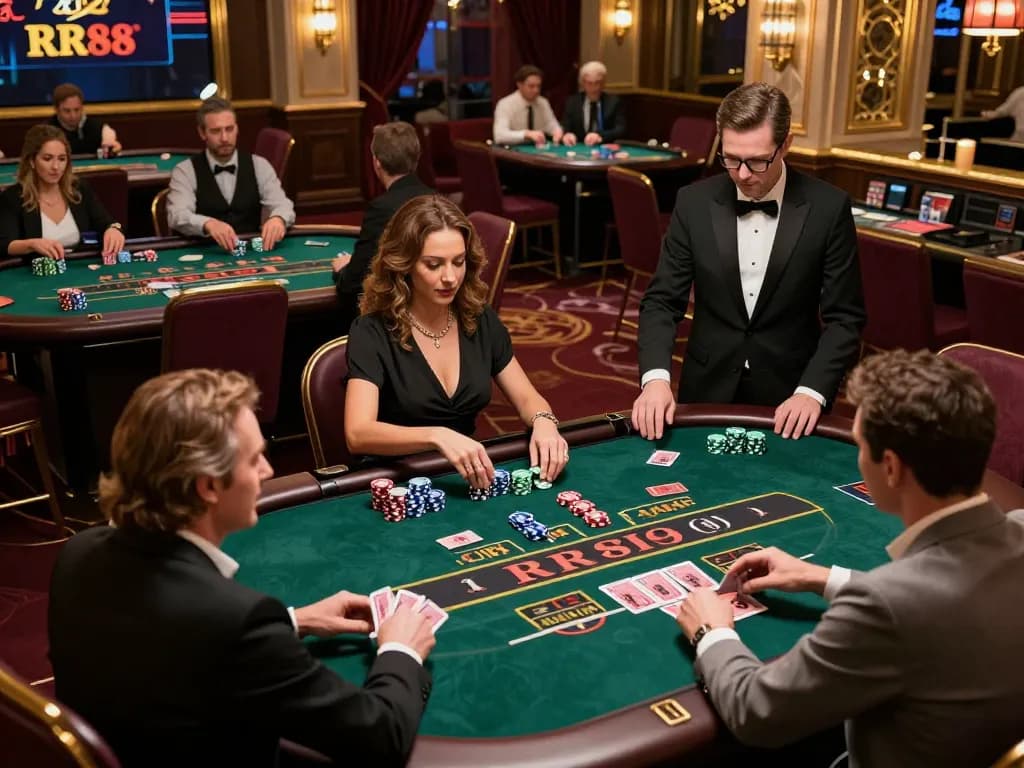 Experience the thrill at RR88 with dynamic games and luxurious atmosphere at the casino.