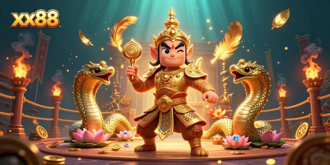 Engage in action with xx88’s thrilling 3D casino scene featuring vibrant characters and mesmerizing effects.