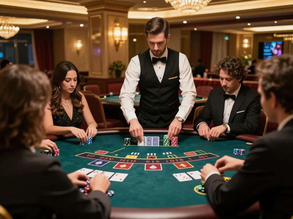 Experience the excitement at go88. with a thrilling live baccarat game featuring an elegant dealer and engaged players.