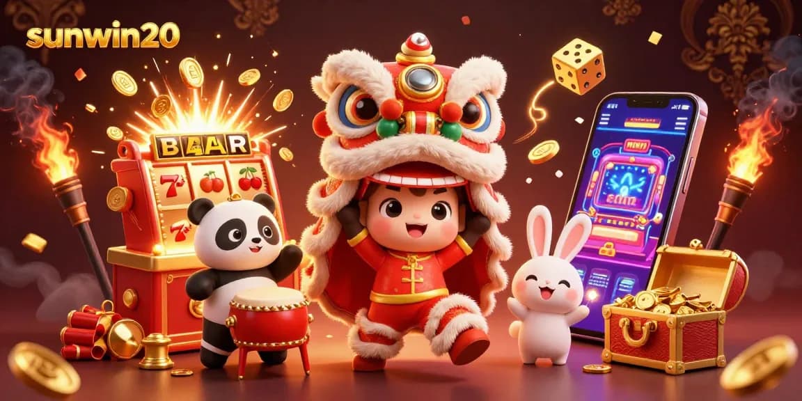 Experience thrilling gameplay with sunwin20’s colorful characters and vibrant casino elements.