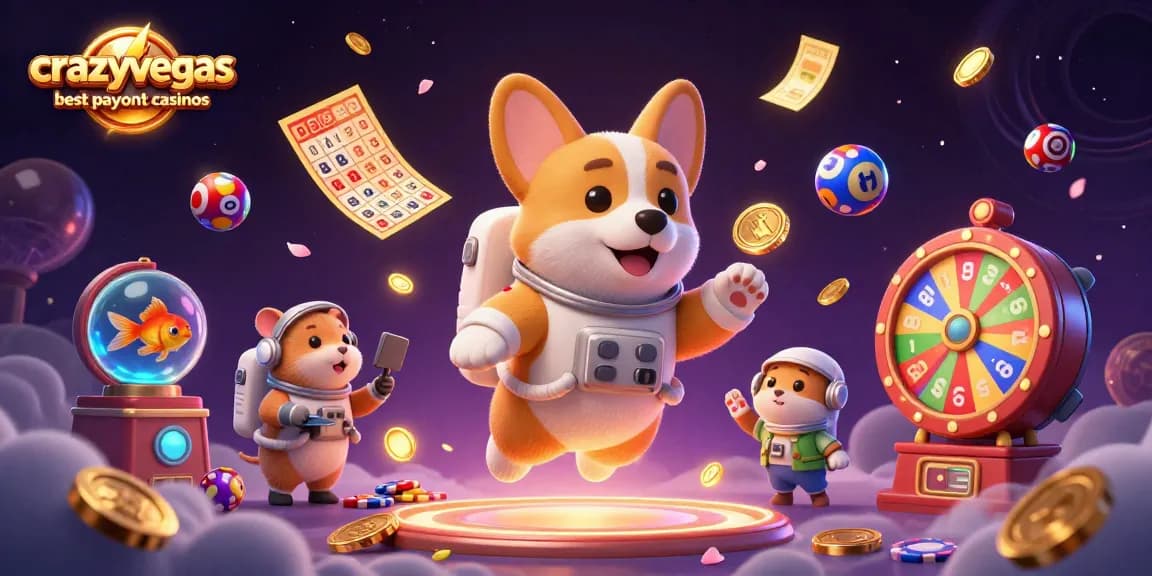 Watch the fun unfold with crazyvegas best payout casinos in an animated zero-gravity scene.
