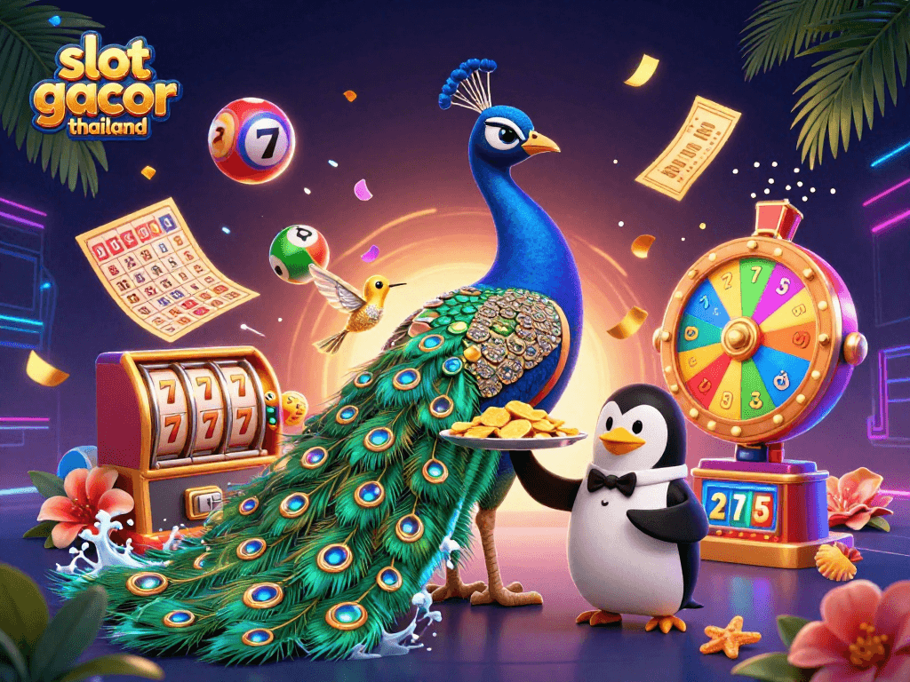Experience winning with slot gacor thailand in this vibrant casino-themed scene.
