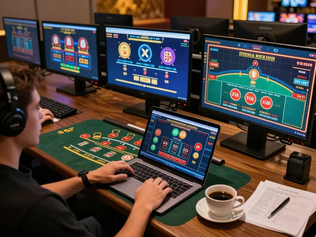Experience the excitement of online gambling with open 88 as players engage in strategic games at home.