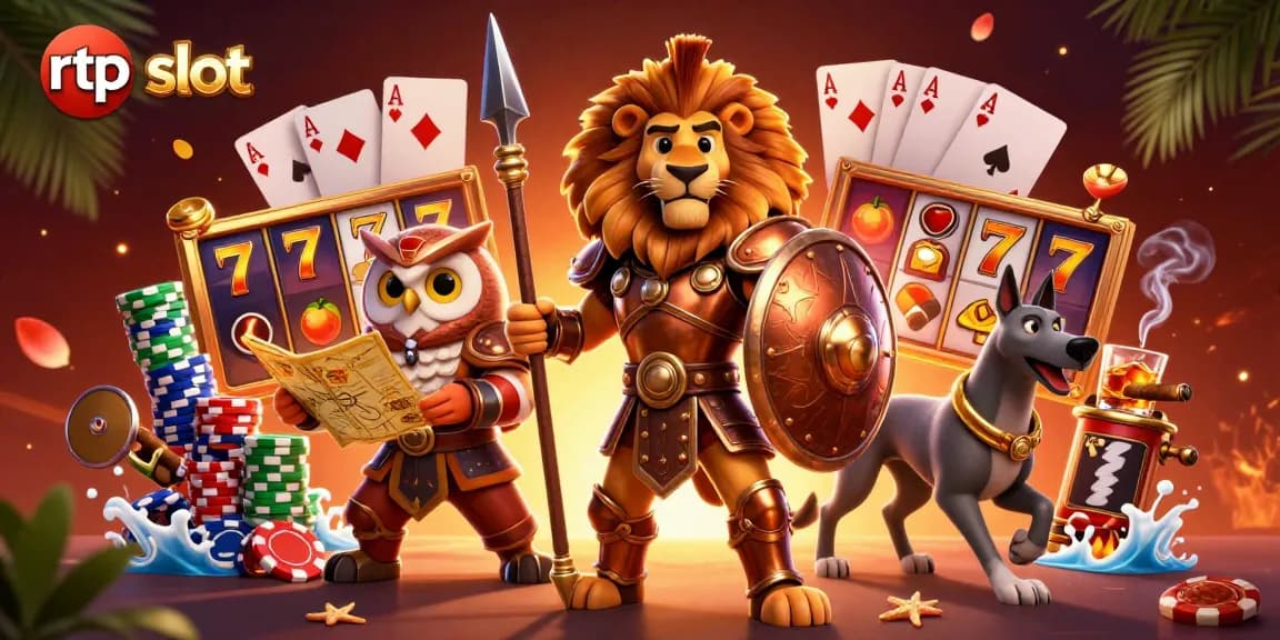 Play exciting rtp slot games with engaging characters and dynamic casino elements.