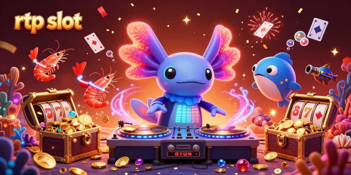 Experience thrilling gameplay with rtp slot in a vibrant underwater casino scene featuring unique characters and treasures.