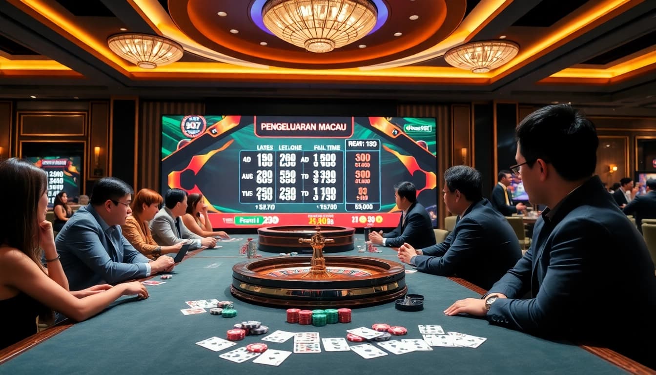 Watch the thrilling Pengeluaran Macau results on a vibrant live draw at the casino.