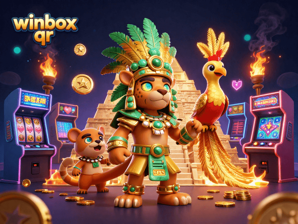 Engage with winbox qr featuring dynamic Mayan gaming elements and vibrant casino aesthetics.