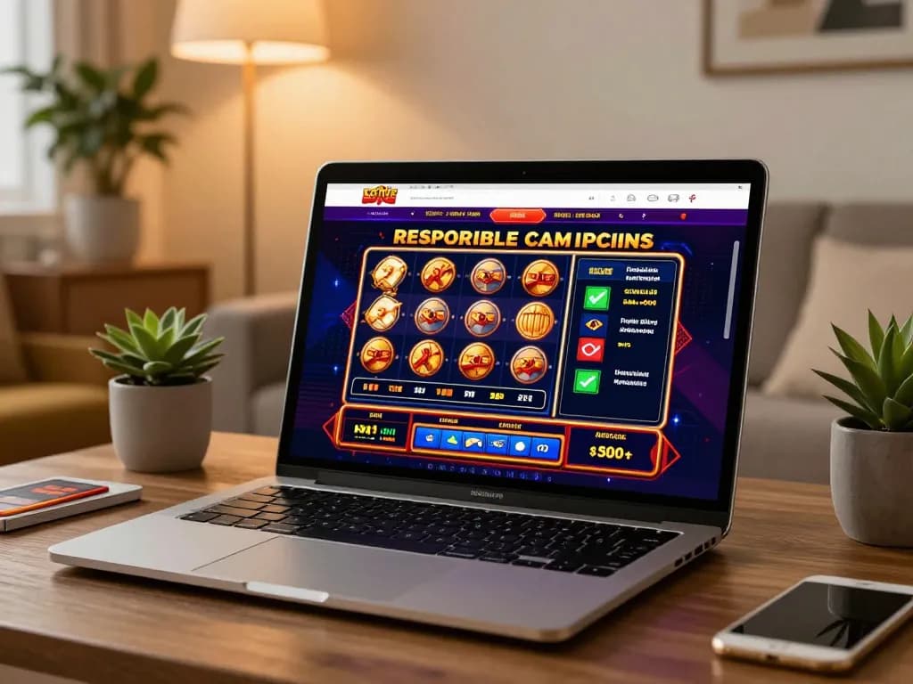 Engaging gameplay on trang casino interface showcasing slots and table games in a cozy home setting.