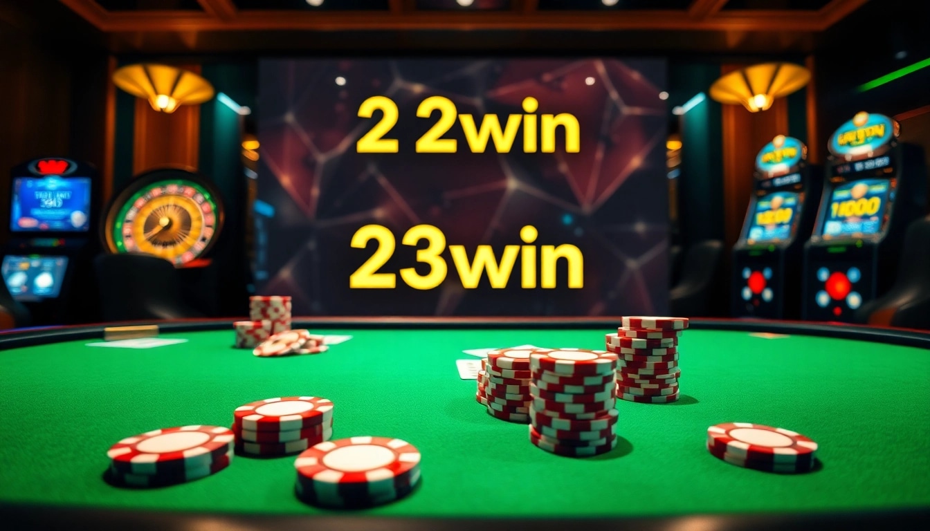 Experience the thrill of winning at 23win online casino with vibrant gaming tables and excitement.