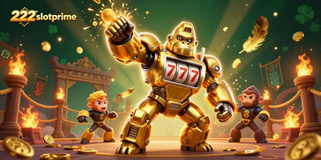 Mainkan slot gacor di 222slotprime sambil menikmati jackpot dengan gorilla emas luar biasa!