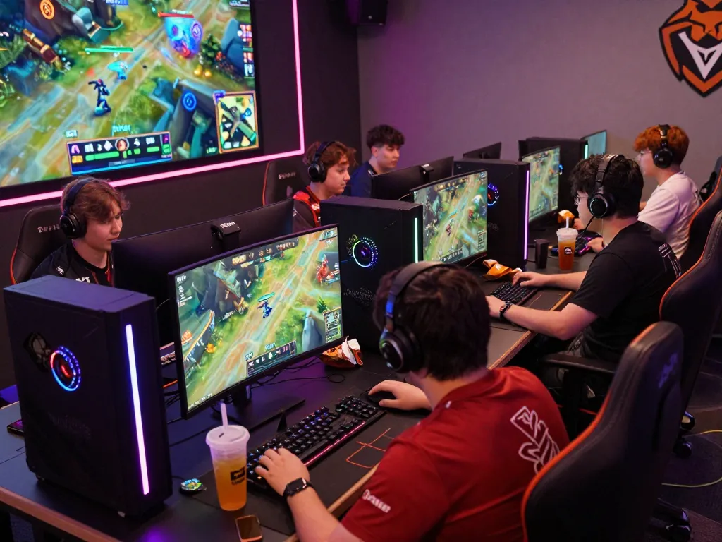 Dynamic esports gaming scene with players engaged in thrilling matches and interactive betting insights at https://gglbetsg.org/gglbet-sg/singapore-esports-betting-guide/.