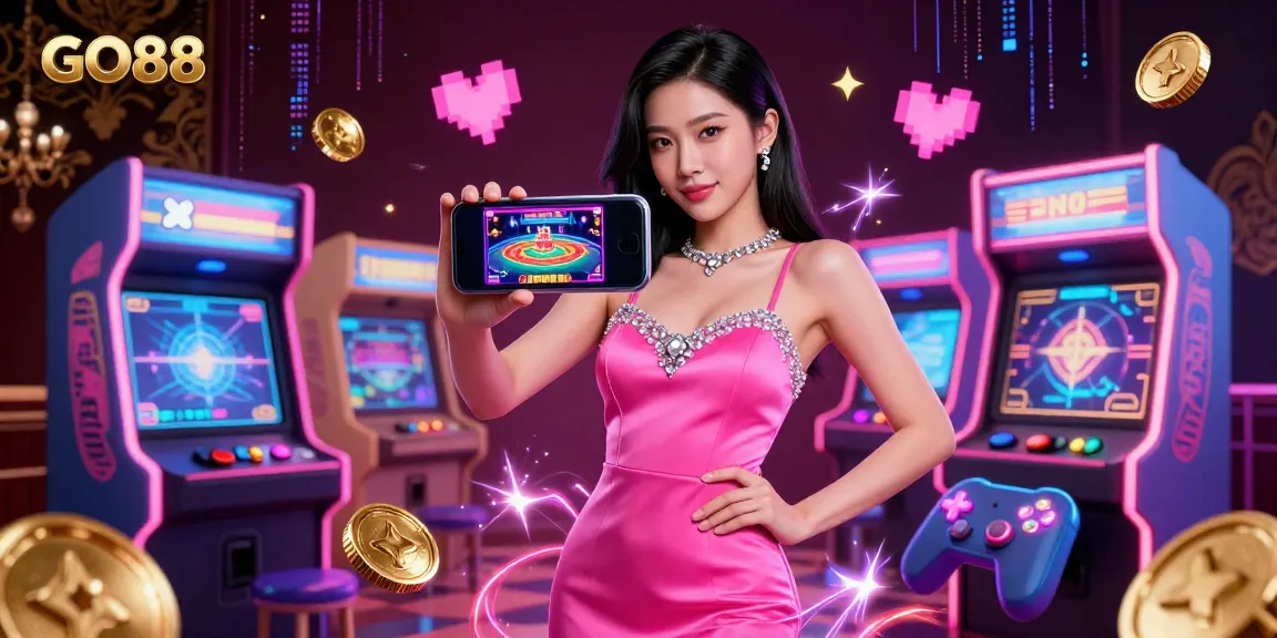 Experience the thrill of managing your wins with GO88's live dealer casino game on a smartphone.