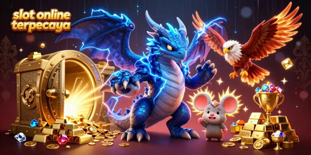 Menangkan permainan di slot online terpercaya dengan simbol keberuntungan dan harta karun yang melimpah.