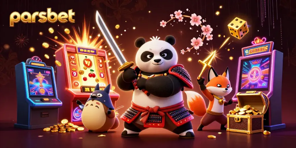 Parsbet ile kazançlı slot oyunları için heyecan verici 3D animasyon sahnesi.