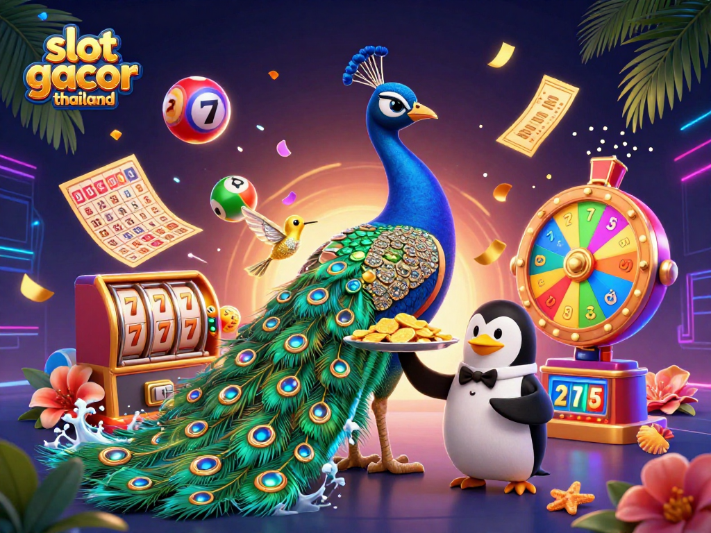 Experience winning with slot gacor thailand in this vibrant casino-themed scene.