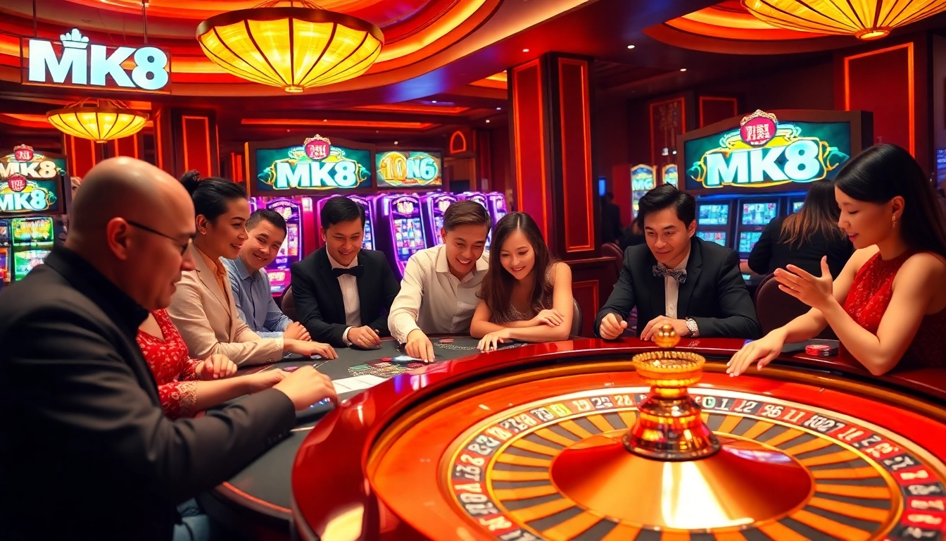Experience the thrill of winning with เครดิตฟรี MK8 at a luxurious casino table full of excitement.