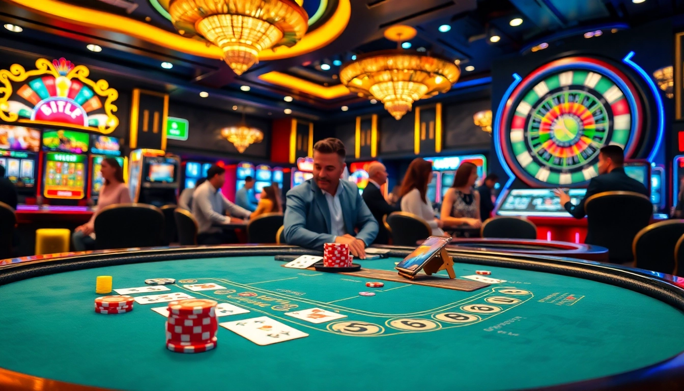 Players enjoying thrilling games at https://tg88pro.com/, showcasing excitement with casino cards and vibrant slots.