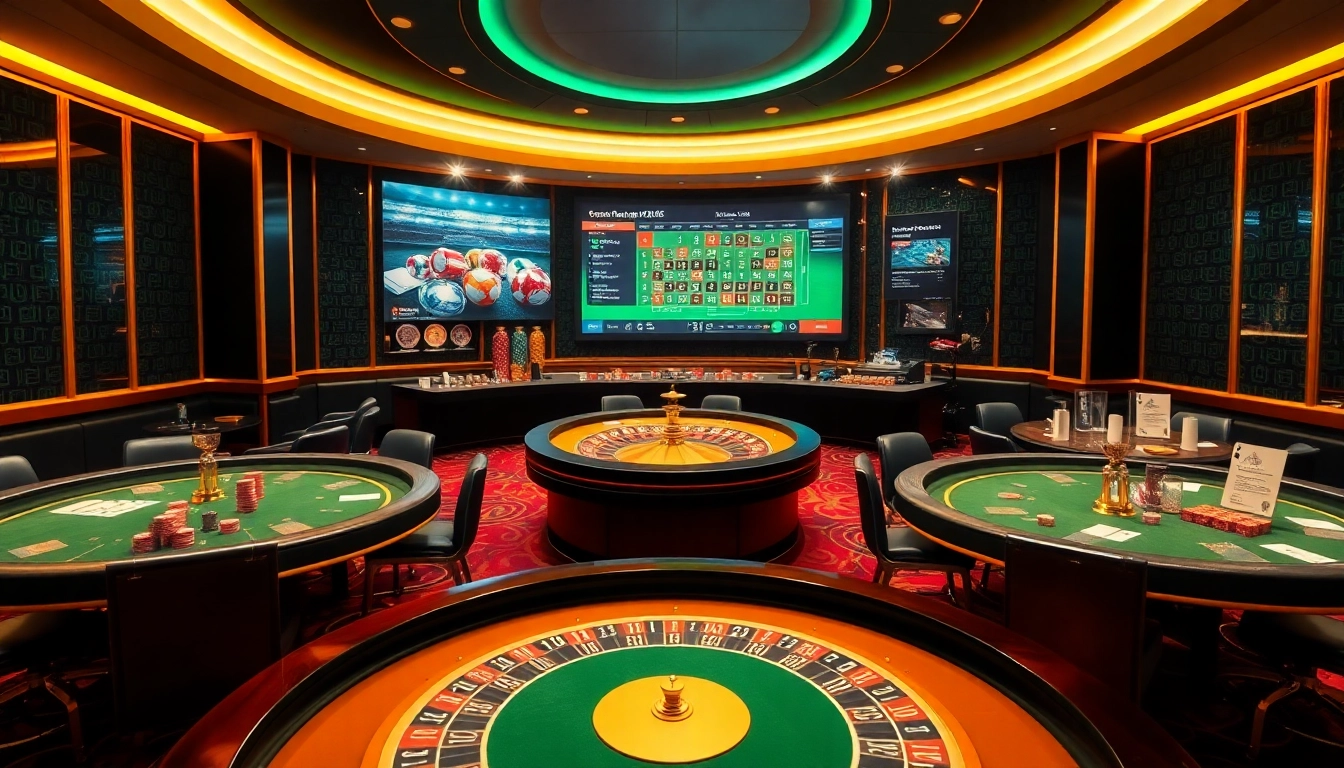 Immerse in the excitement of i9bet as poker chips and casino tables set the scene for thrilling online gambling.