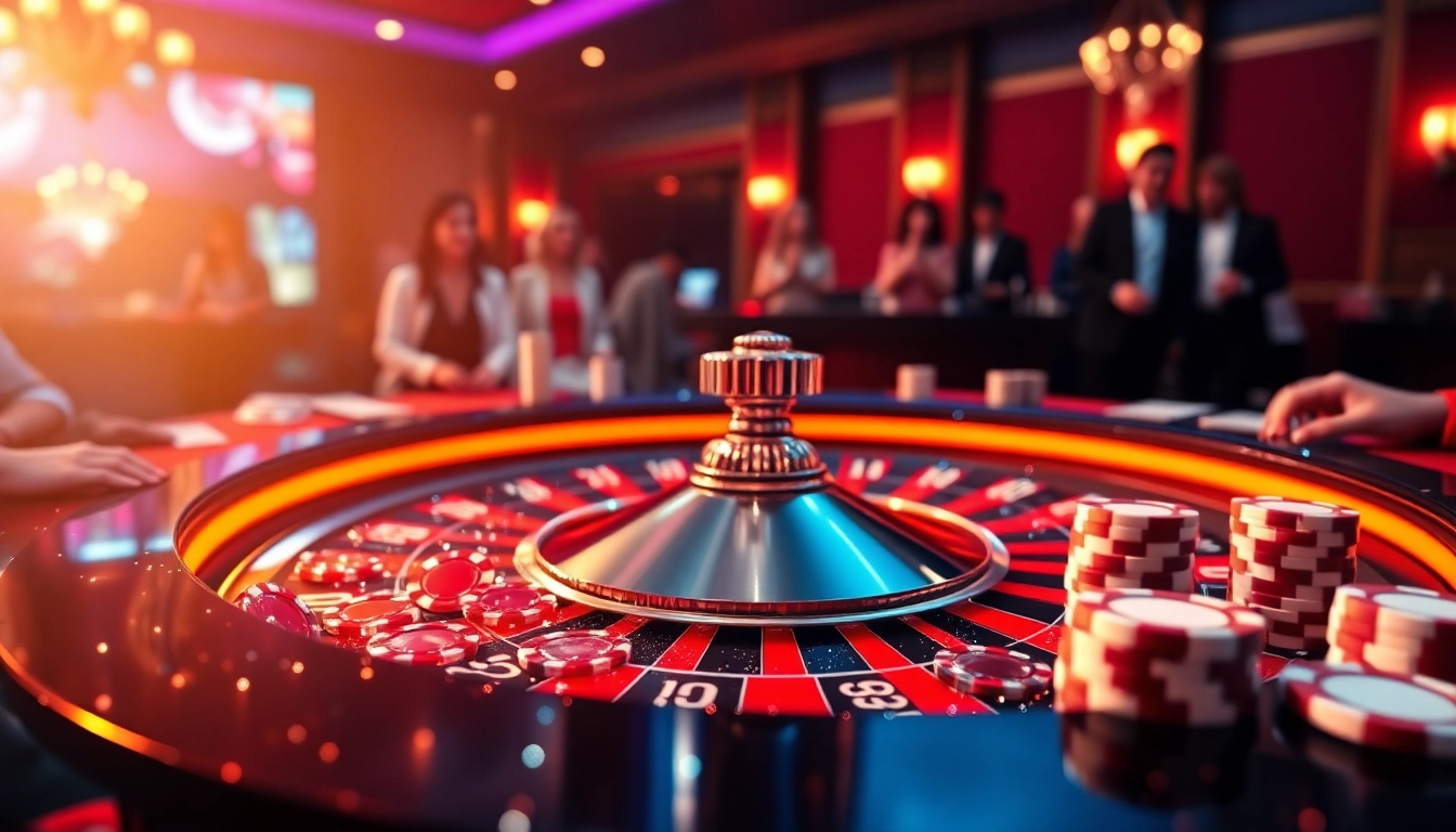 Engage with online gambling excitement at https://go99.institute/ featuring a vibrant roulette table.