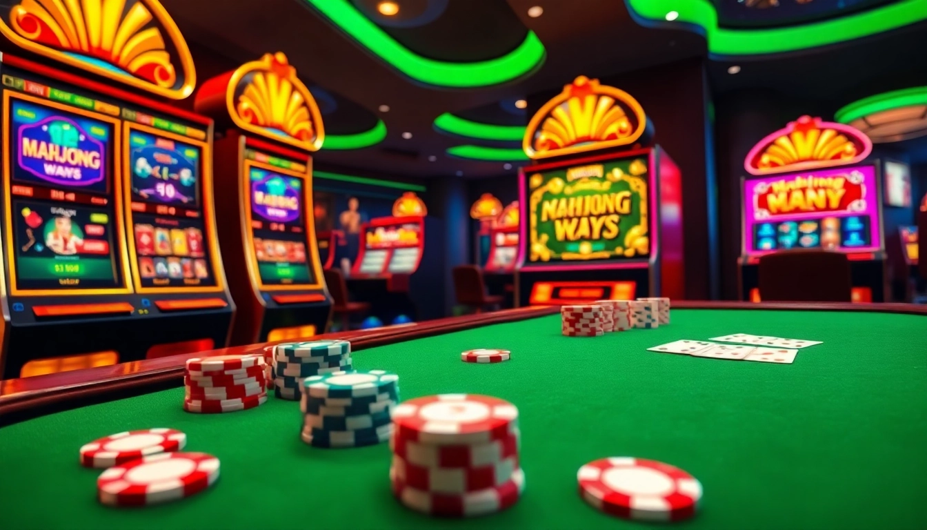 Engage in demo slot pg excitement with a vibrant online casino scene featuring PG Soft's Mahjong Ways.