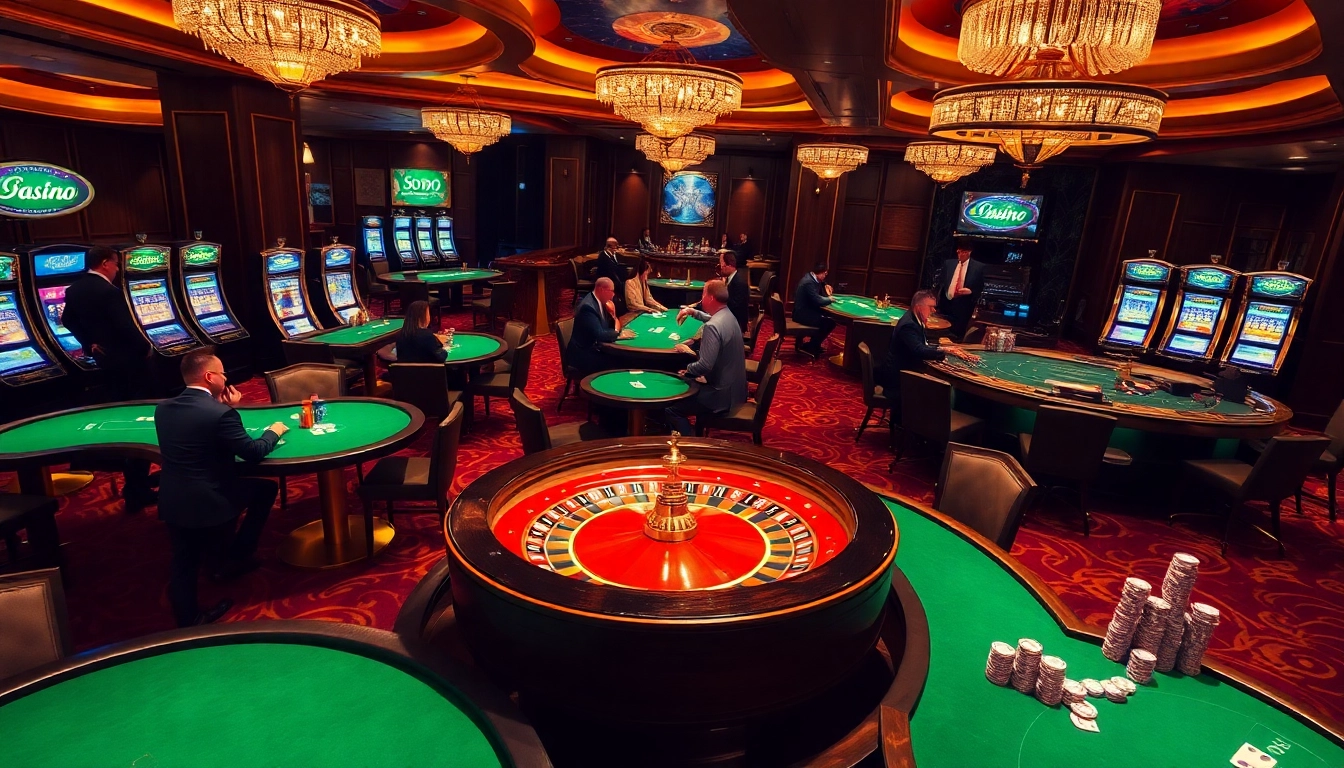Experience the excitement at SODO CASINO with vibrant tables and dazzling slot machines.