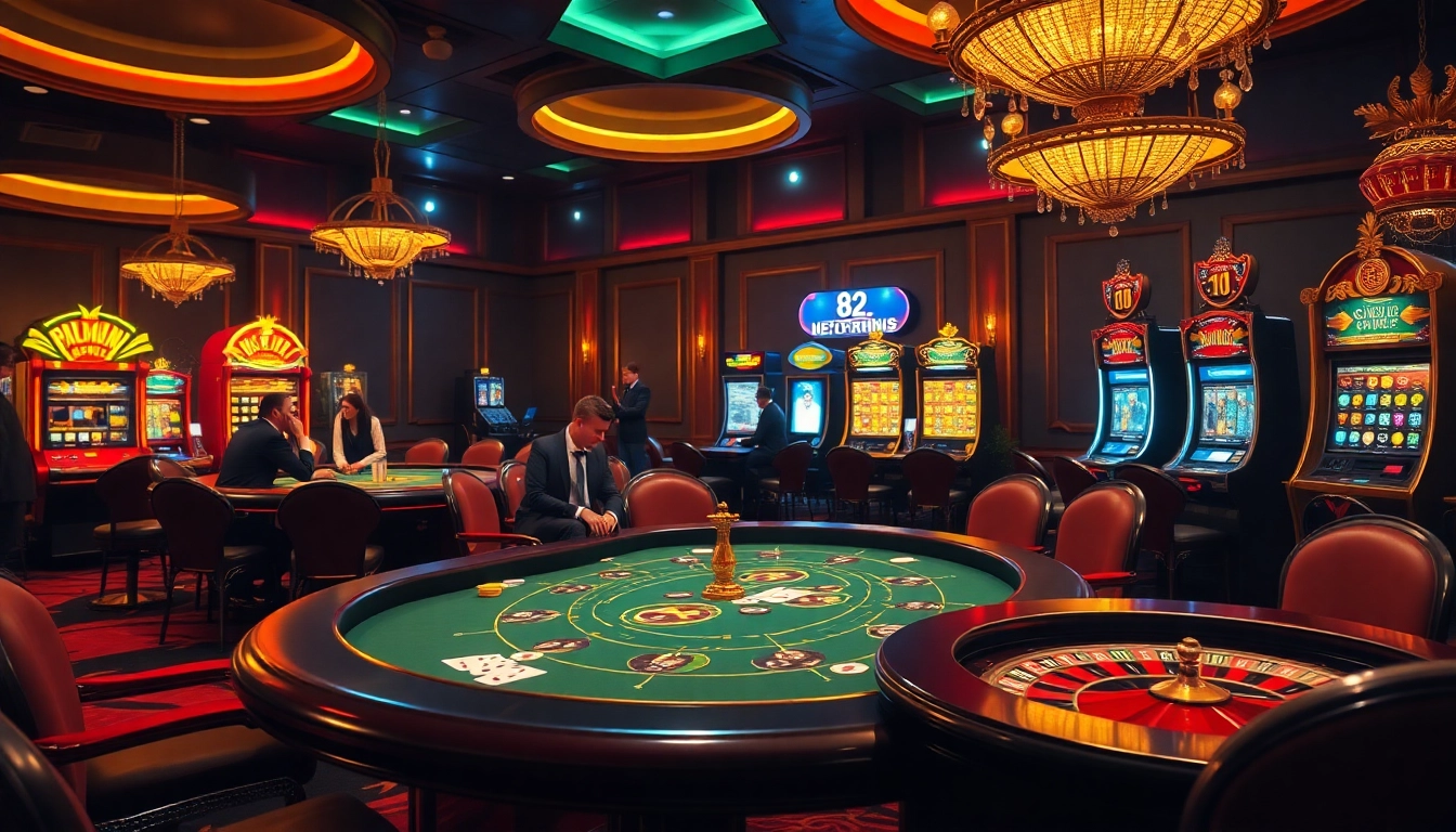 B29 casino players enjoying a vibrant poker game at a luxurious table.