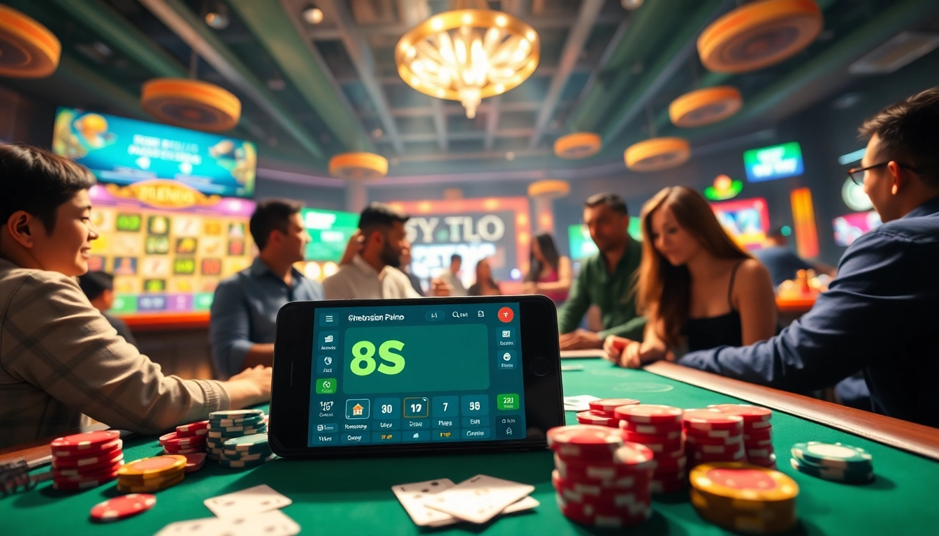 8S online gaming experience featuring vibrant casino action and sports betting