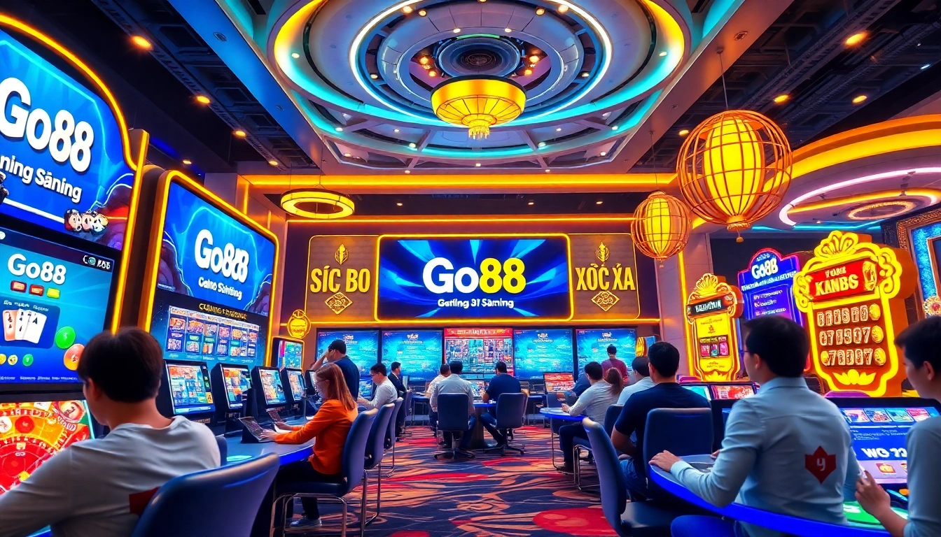 Engage with thrilling online casino games at go88.bio, showcasing vibrant gameplay and winning moments.