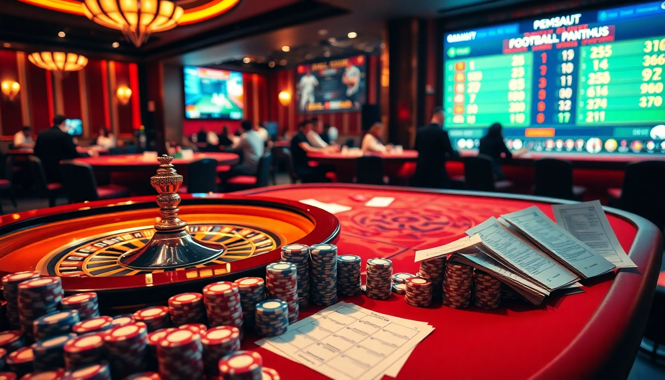 Engage with Agen Judi Bola through thrilling football betting at a luxurious casino.