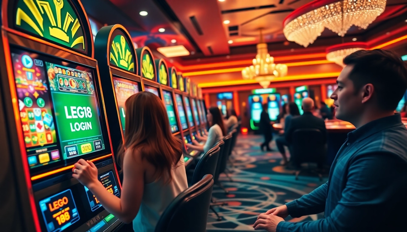 Experience exciting wins at LEGO138 login with vibrant slot machines and eager gamblers.