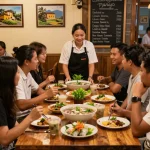 Delicious Vietnamese dishes featured on https://www.saigoncafesterling.com/menus in a vibrant dining scene.